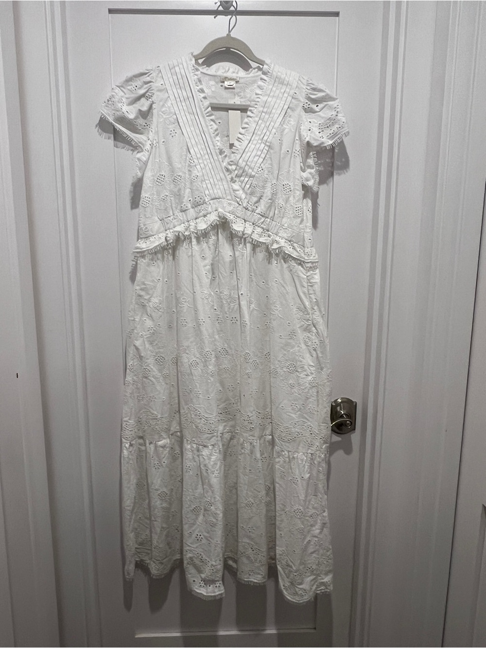 Shoshanna White Eyelet Maxi Dress